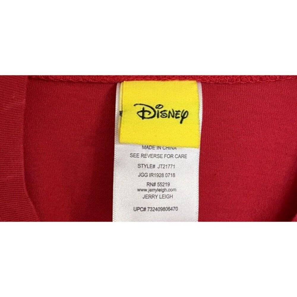 1990s Disney Minnie Mouse Jerry Leigh Crop Top Shirt Disneyland Sz Medium - Picture 3 of 4